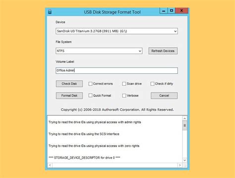USB Low-Level Format 5.01
